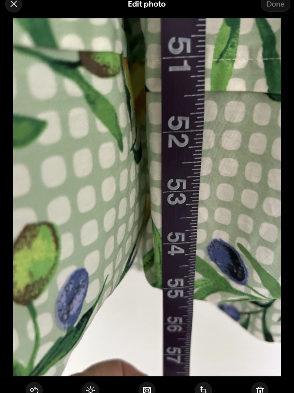 Anthropologie Mint Green Lemon-Print Tiered Maxi Dress - Picture 13 of 15